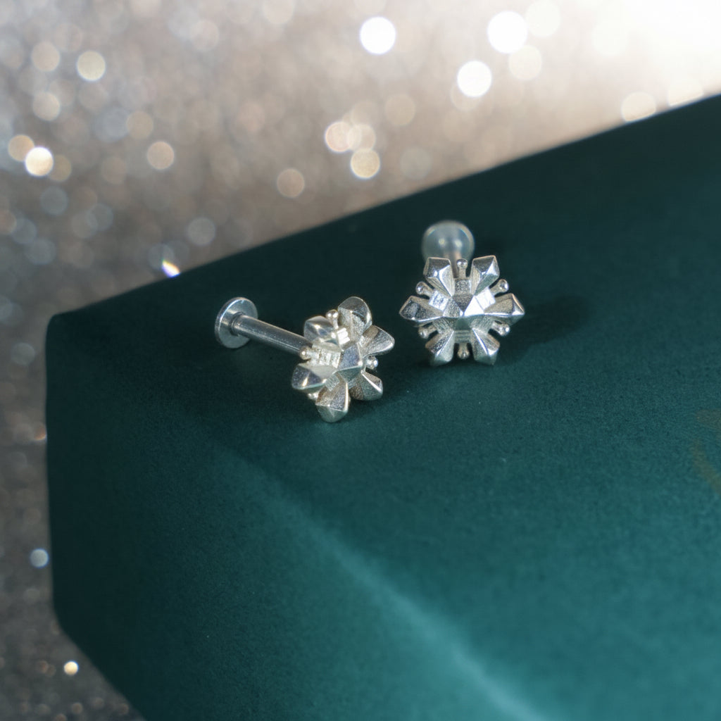Crystallised earring studs