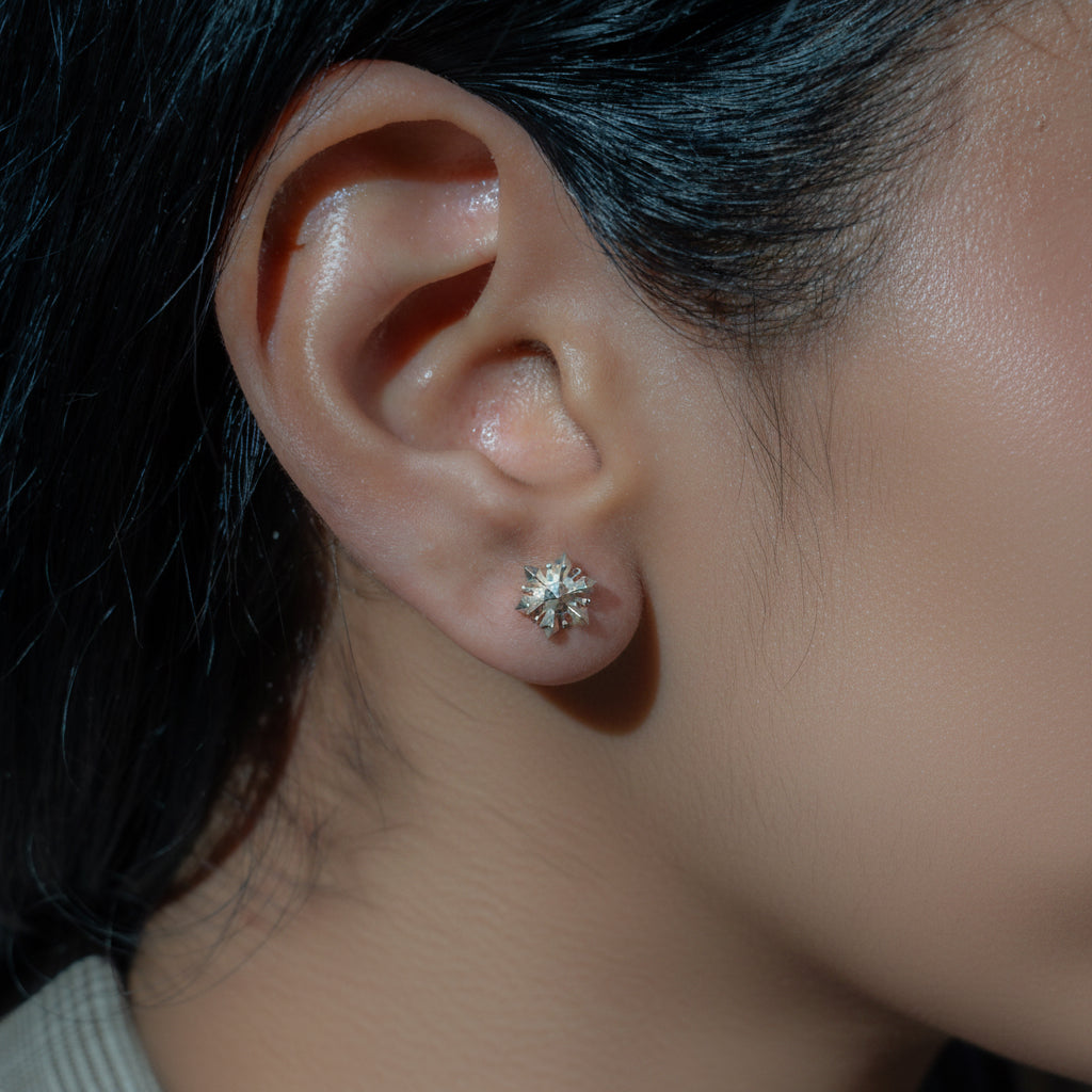 Crystallised earring studs