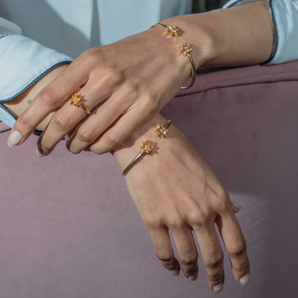 Shooting star ring